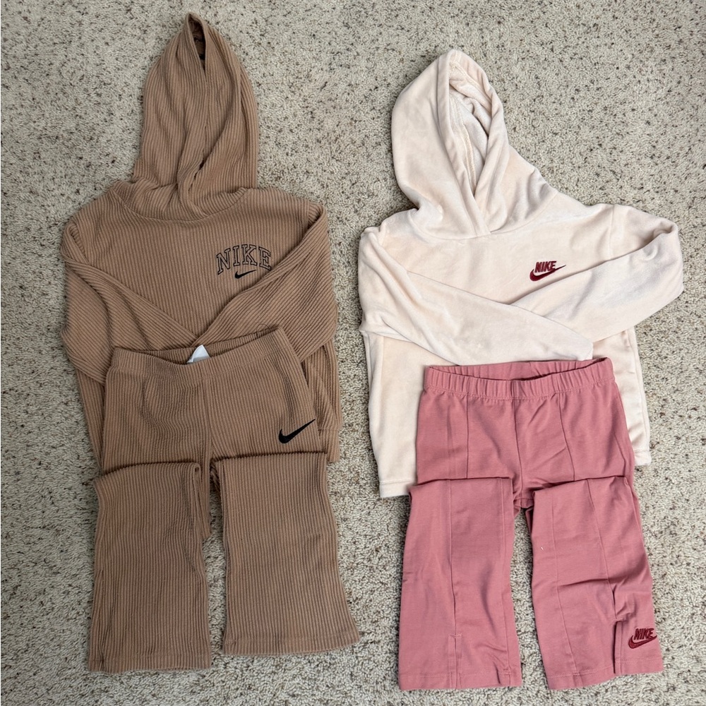 Girls 6x Nike Hoodie and Flare Pants Set